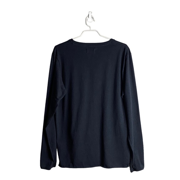 Jack and Jones Men's Navy Long Sleeve Boat Neck Shirt - Picture 8 of 8